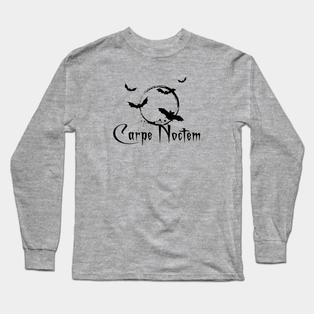 Carpe noctem, seize the night Long Sleeve T-Shirt by beakraus